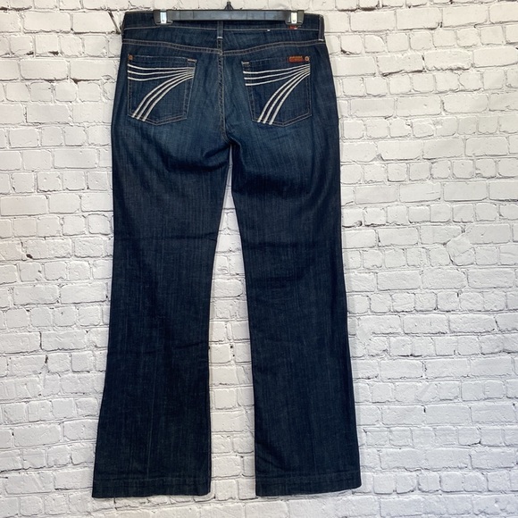 7fam Dojo flare bell bottom Y2k style jeans size 30 7 for all mankind - Picture 12 of 12